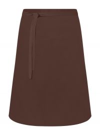 Kurze Bistroschürze Braun